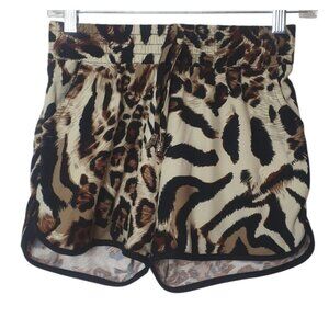 Lelinta Junior Leopard Print Casual Shorts M Super Soft Hot Athletic Pockets